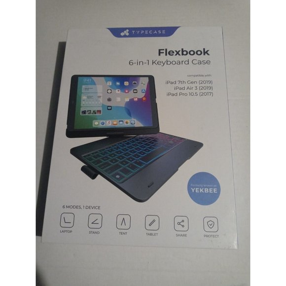 Typecase Flexbook Touch 6-in-1 Keyboard Case for iPad Pro 10.5 (2017) Ocean - Picture 6 of 16